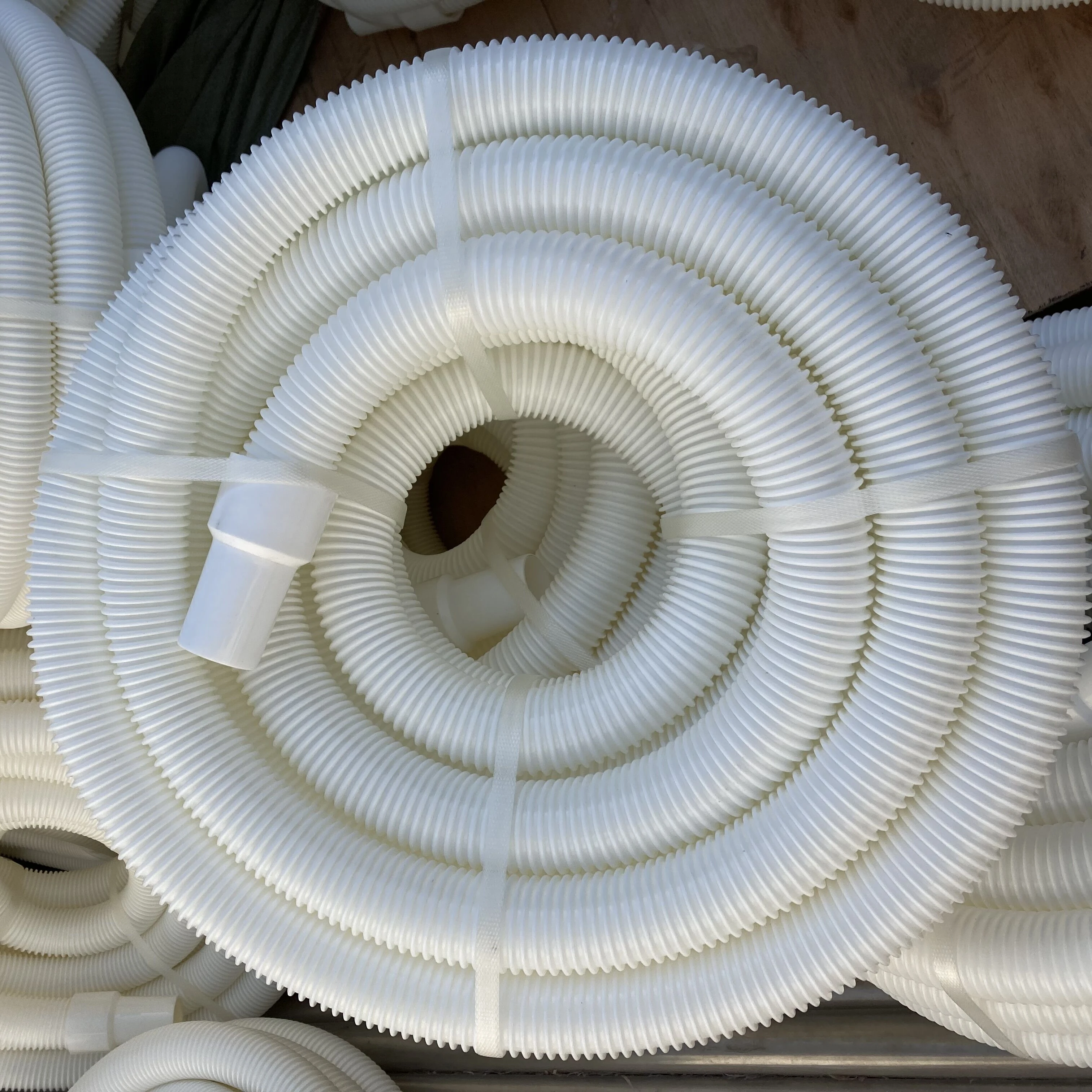 B3815  Best quality Swimming pool cleaning PE white  hose,