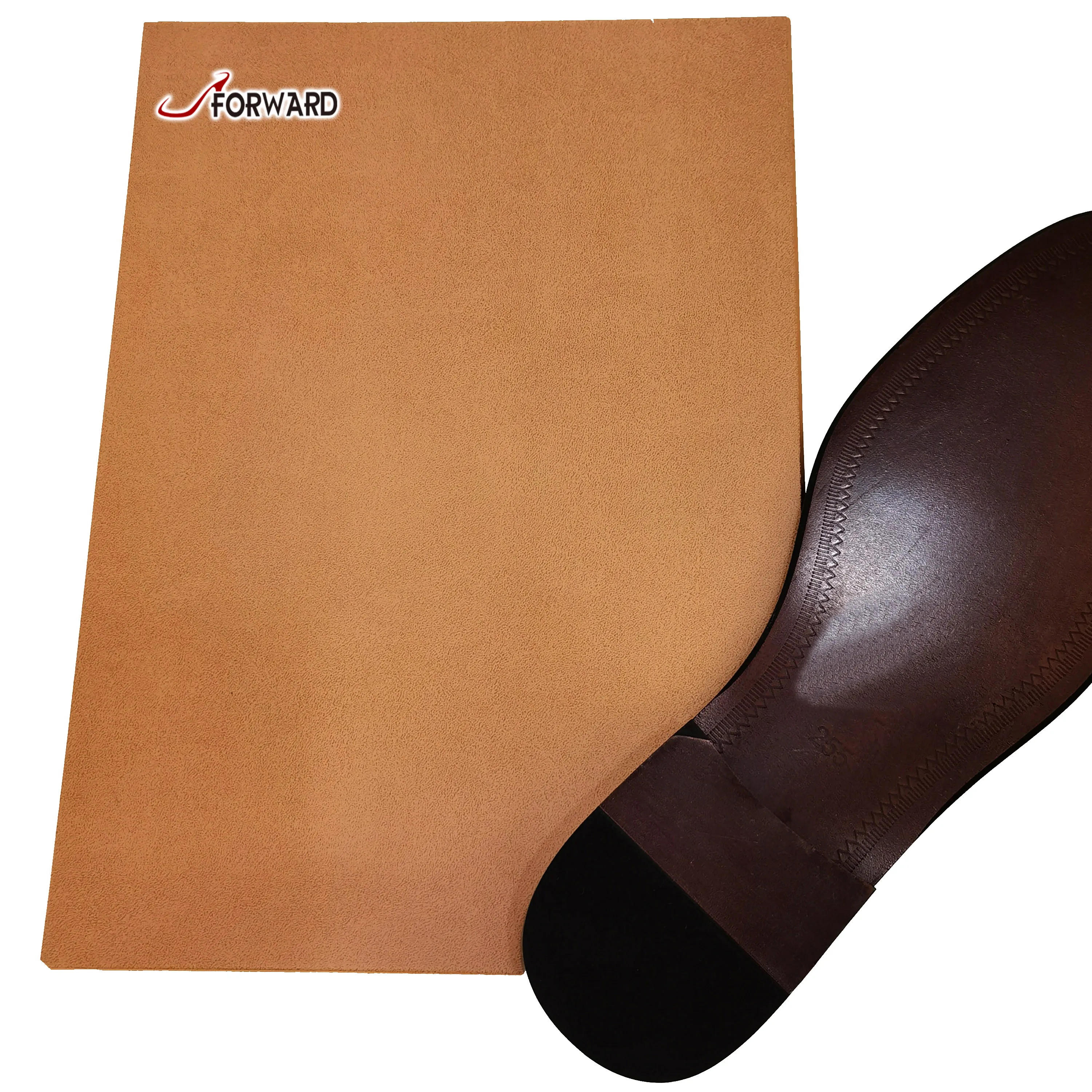 Rubber soling sheet for shoe repair materials