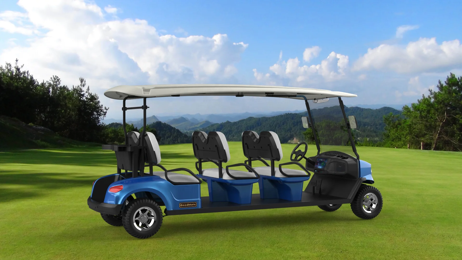 6 Seater Electric Golf Cart, Utility Buggy Food Golf Carts