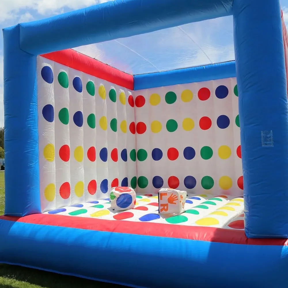 Надувная игра 4x4m Twister для взрослых или детей, играющих со здоровой конкуренцией