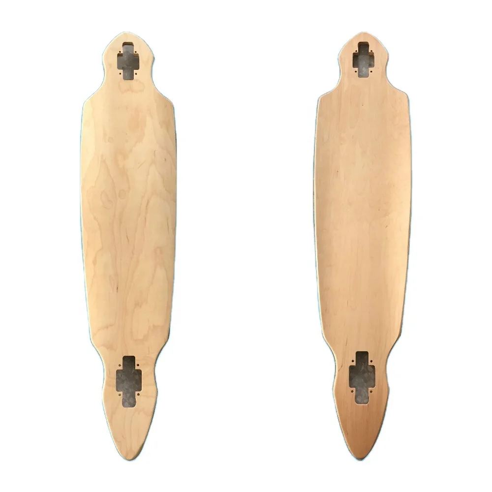 2022 custom drop through long board deck bamboo maple carbon fiber longboard deck for skateboard