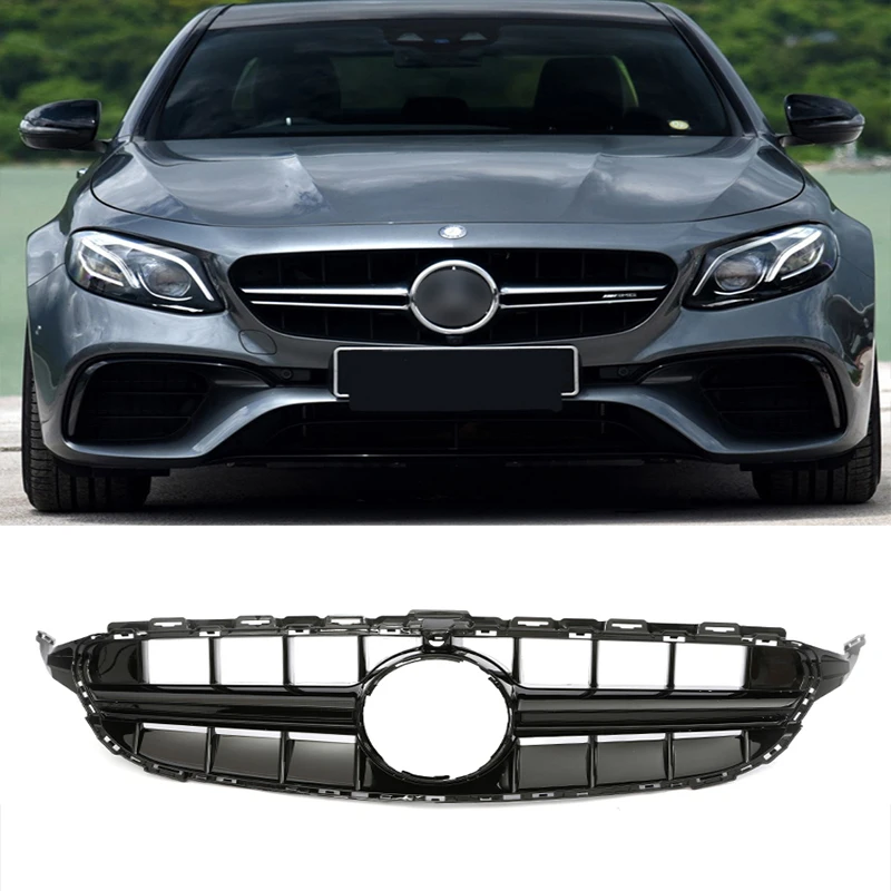 Front Bumper Grille For Benz E-class W213 E63S AMG Style Grill E180 E200L E260 E300L 2014 2015 2016 2017 2018 With Camera