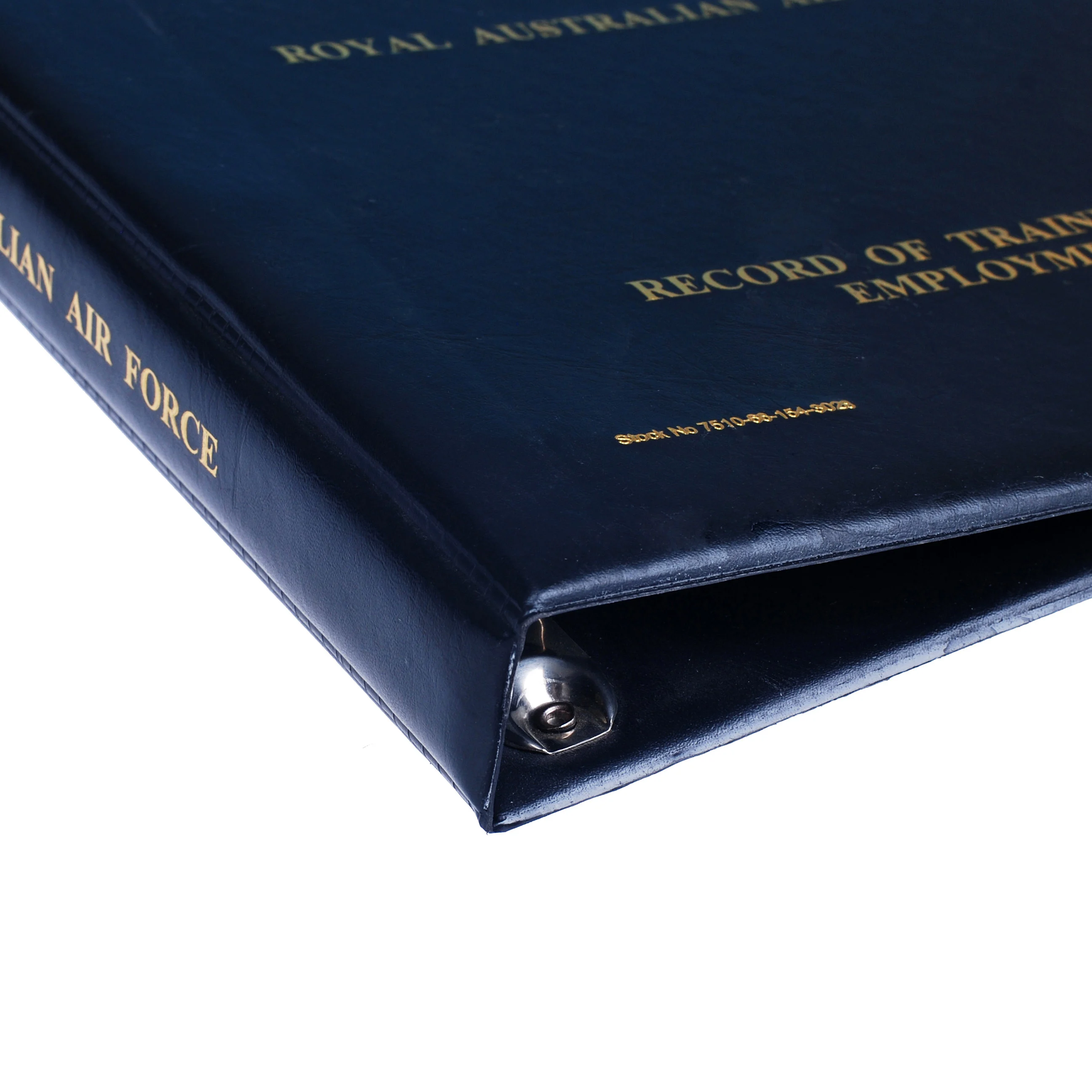 Best Selling Business A4 Gold Embossed Leather 3 Ring Binder Portfolio