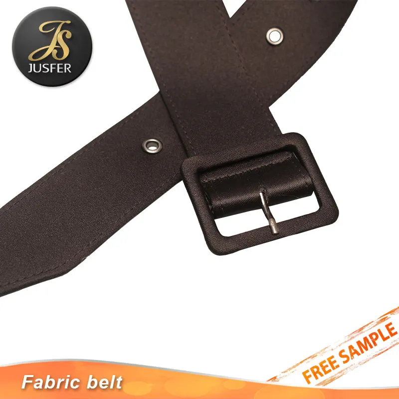 Covered fabric garment belt canvas belt for lady