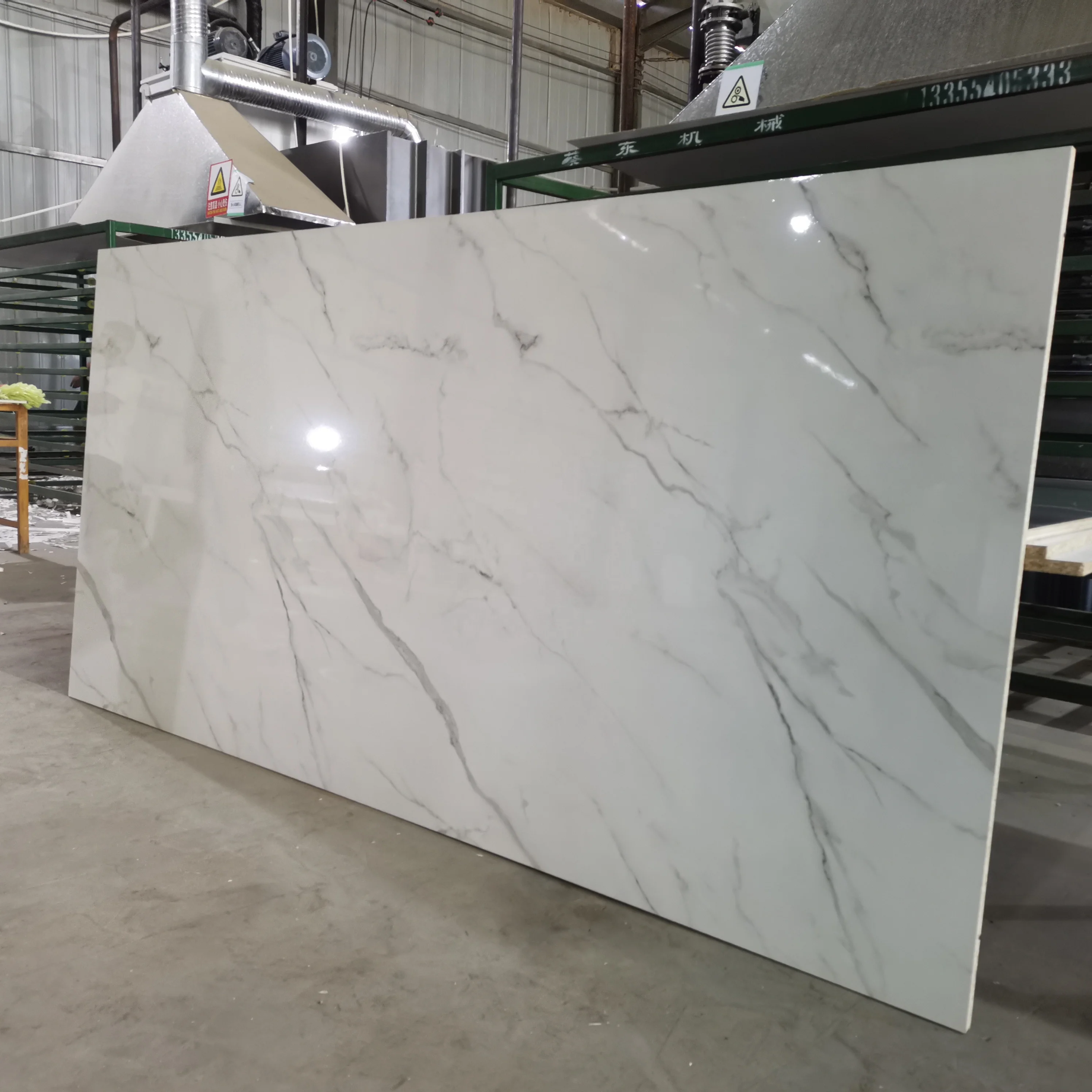 Custom  high glossy Titanium porcelain paper laminated engineered wood boards