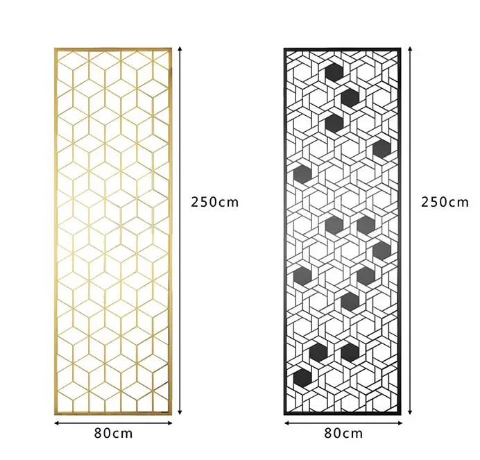 foshan stainless steel screen partition  stainless steel Wall Screen  Metal Movable Divider For room