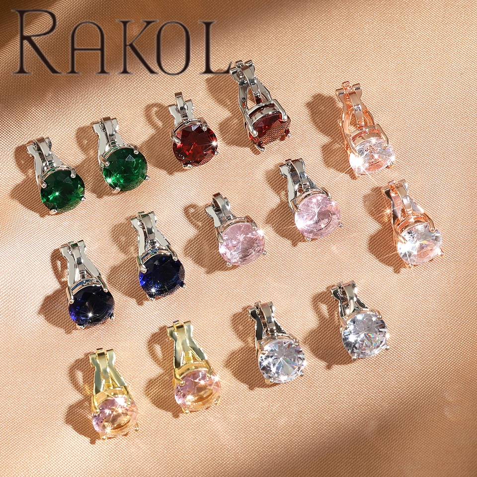 RAKOL EP526 crystal ear cuff korean design ear cuff fashion earrings