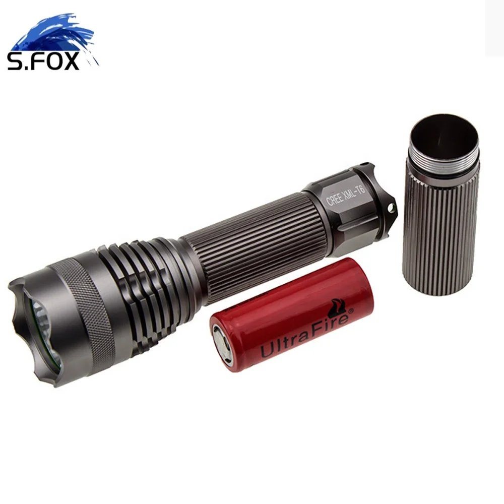 Strong Power Camping Lighting Hunting 1300LM 18650 Rechargeable Torch LED Emergency Flashlight