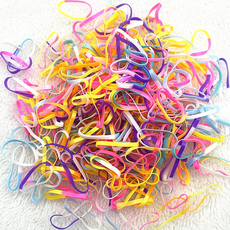 Hot Selling Fancy Strong Elastic Colorful Tpu Rubber Bands For Office School Home Supplies Kids Hair