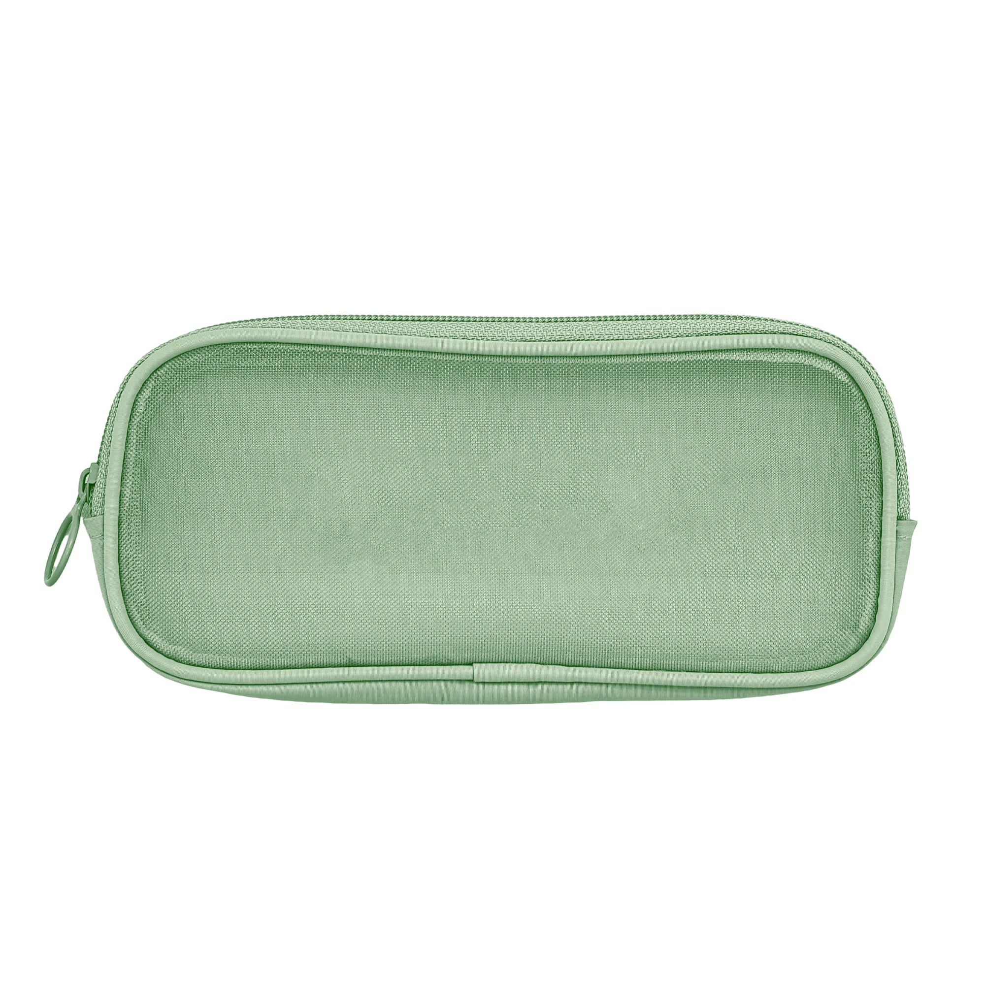 High Quality Custom Nylon Mesh Cosmetic Bag Travel Cosmetic Zipper Pouch Woman Makeup bag For Lady