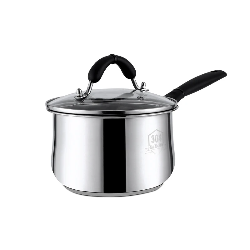 Cooking Practical Stainless Steel Cookware Milk Pot Hot Pans Saucepan  stainless steel induction milk pan with lid