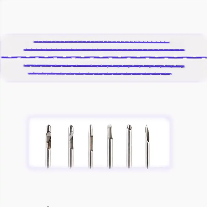 23G 60mm Half Blunt Thread Lifting PDO Cog 6D with L Type Cannula