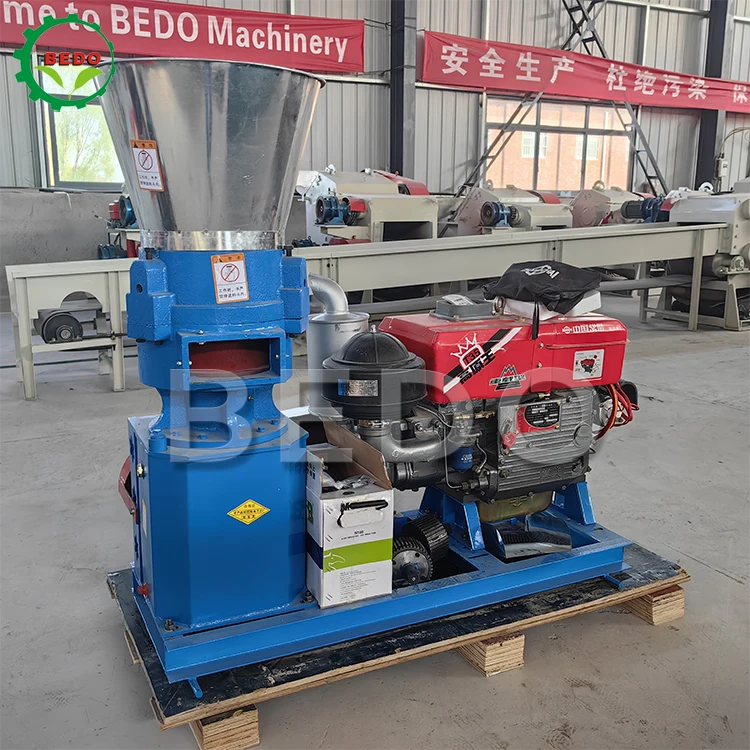 Chine Diesel Powered Animal Feed pellet machine Chicken Cattle pig Large Granulator Feed Pellet Machine