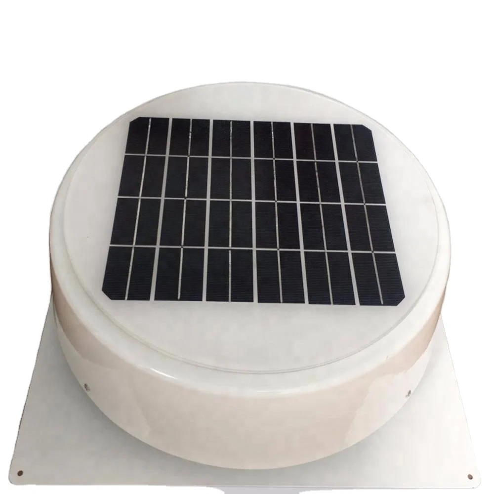 New solar attic exhaust fan with designed brushless DC motor for garage , shed , greenhouse