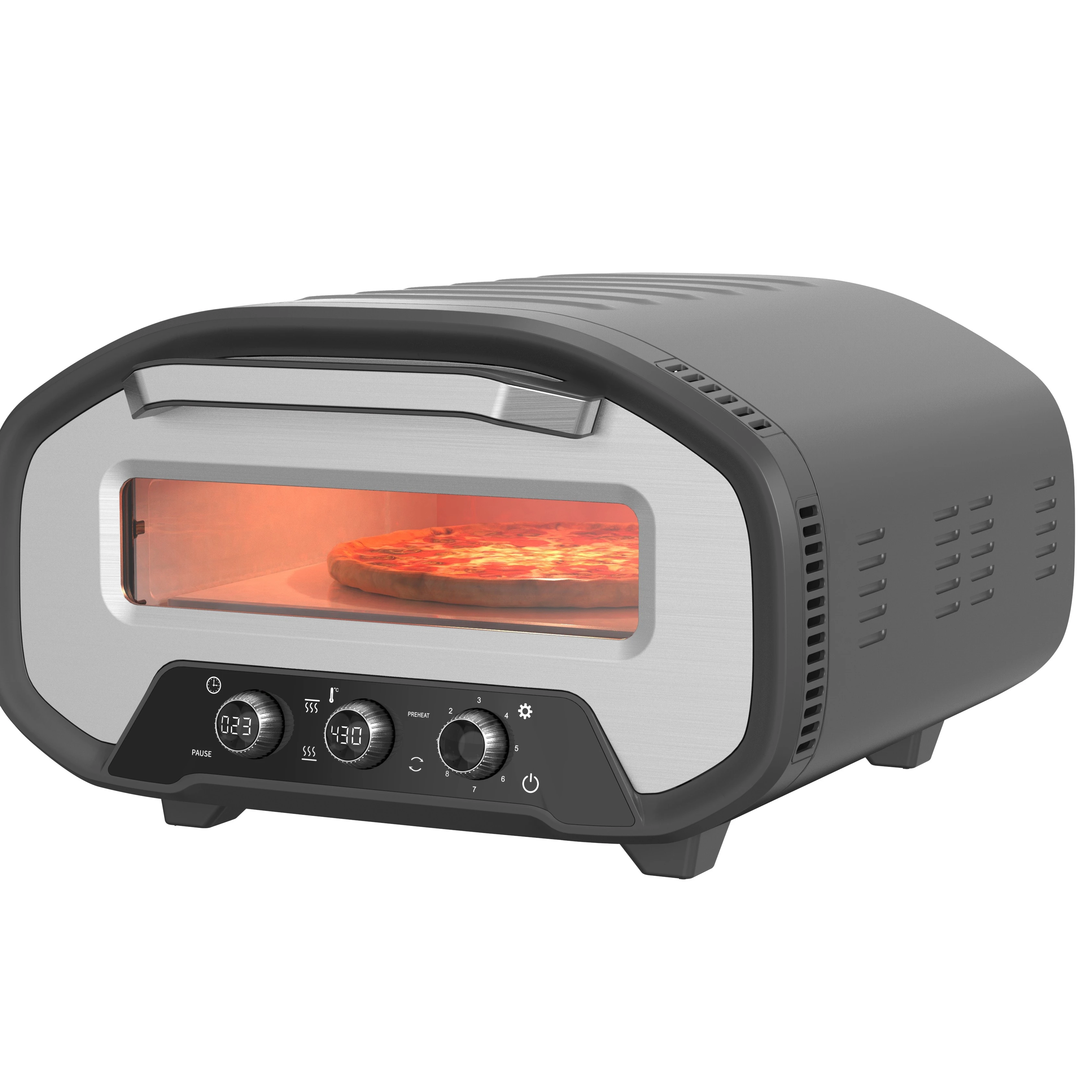 China Supplier Easy-To-Clean and Maintain Design Outdoor Electric Pizza Oven Cooking  Price Italy Pizza Baking Oven Pizza Oven