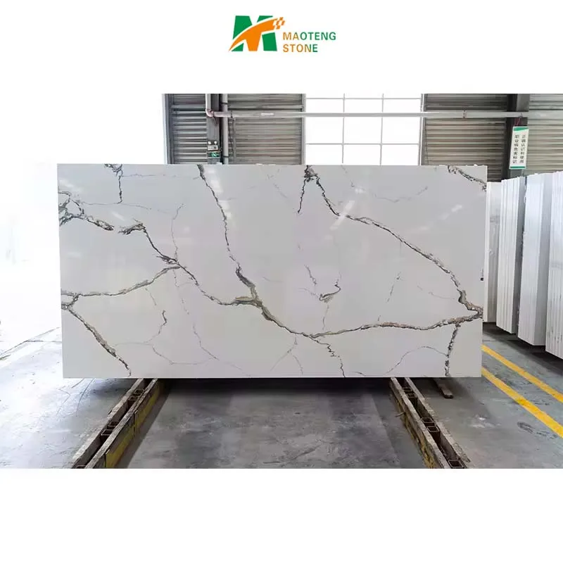 Low price engineered quartz stone surface for bedroom floor and Dinning table Quartz Stone
