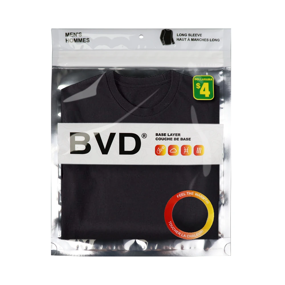 Hot Sale Custom Logo Brand Printing Luxury Unique Biodegradable Drawer Underwear Clothing Packaging bags With Clear Window