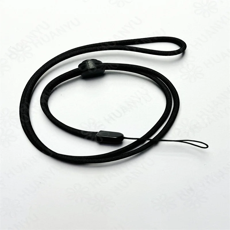 Custom high quality Wholesale Promotional universal adjustable cheap polyester woven round rope Personalized neck strap lanyards