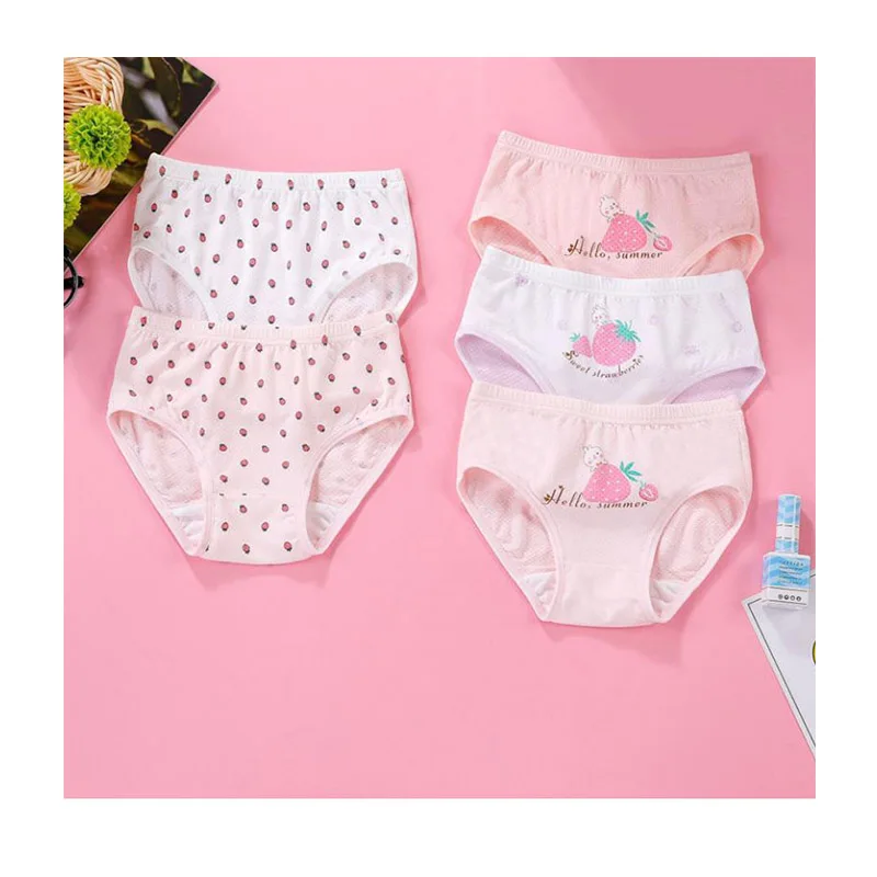 little young school girls underwear panties with cartoon print pattern teenage girl modal spandex cotton underwear