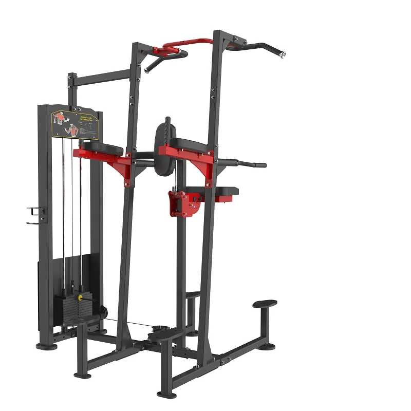 Sport Whole gym machine kneeling type dip/chin assist for club center assisted chin up/dip gym exercise machine