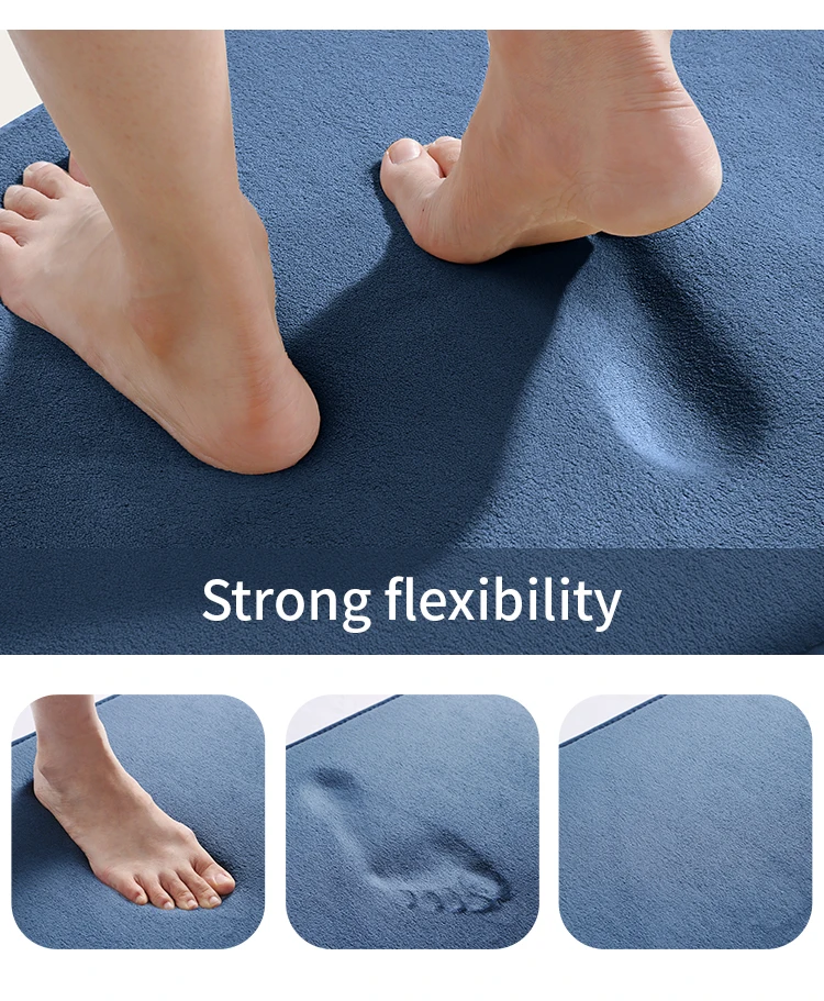 DAJIANG memory foam bath mats 3 pcs set rug sets mat Anti-slip quick dry bath mat cotton toilet carpet