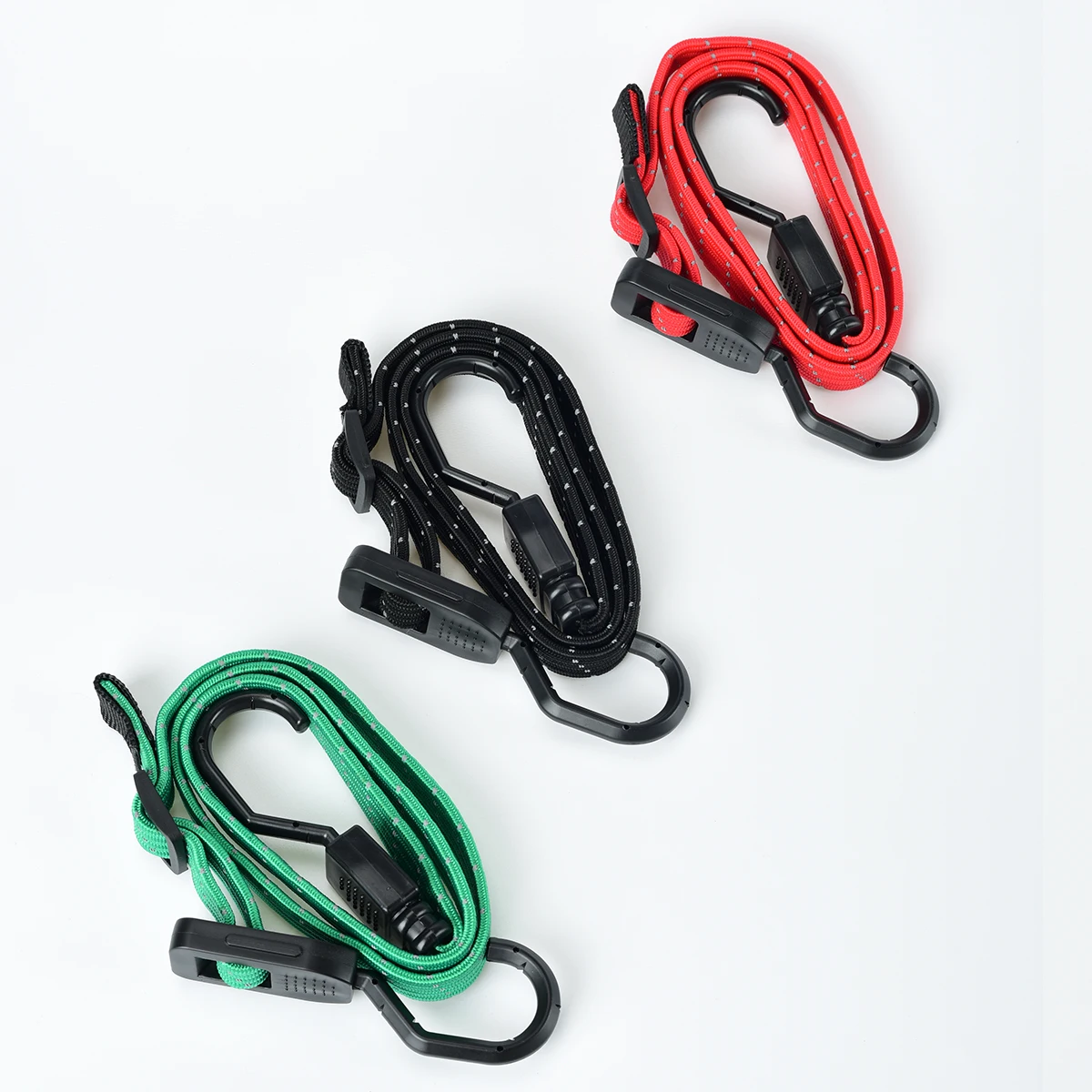 Оптовая продажа 18 мм по индивидуальному заказу, латексный диаметр, Плоский эластичный багажный шнур, ремешок из полипропиленового материала с регулируемыми резиновыми крючками