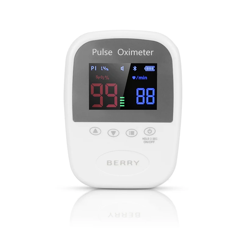 Wireless BLE Handheld pulse oximeter  spo2 sensor Free app remote medical  product For USA and European market BERRY BM1000A 01