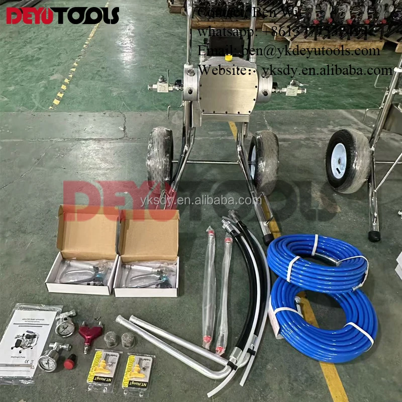 2500W Electric High Pressure Airless Sprayer Diaphragm type Latex Paint coating spraying machine with 2pcs spray gun