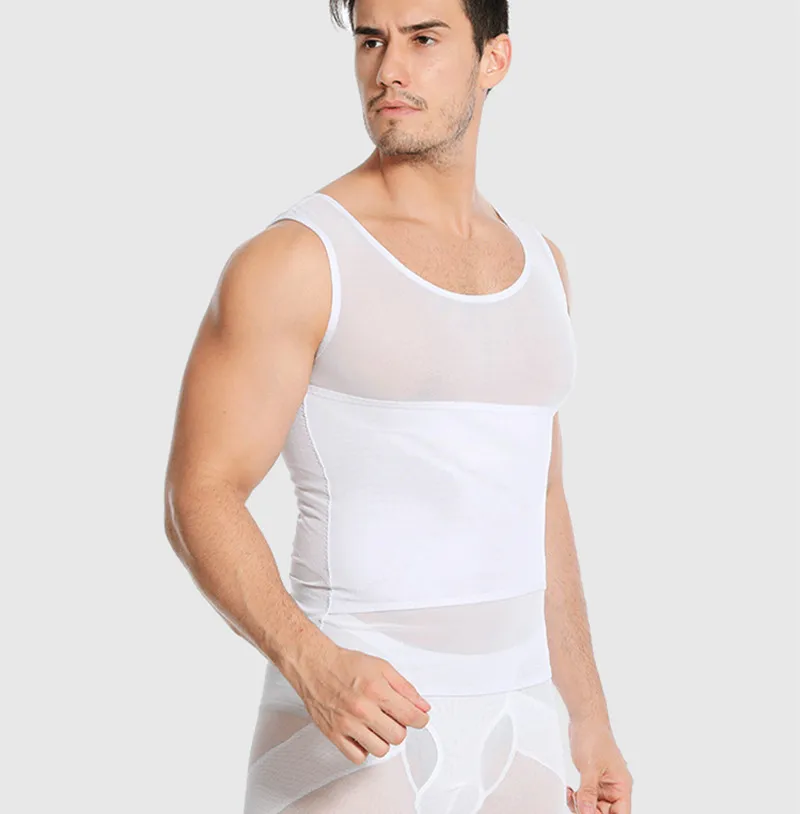 Дышащий сетчатый корсет для похудения с эффектом усиления живота мужской коррекции фигуры Мужской