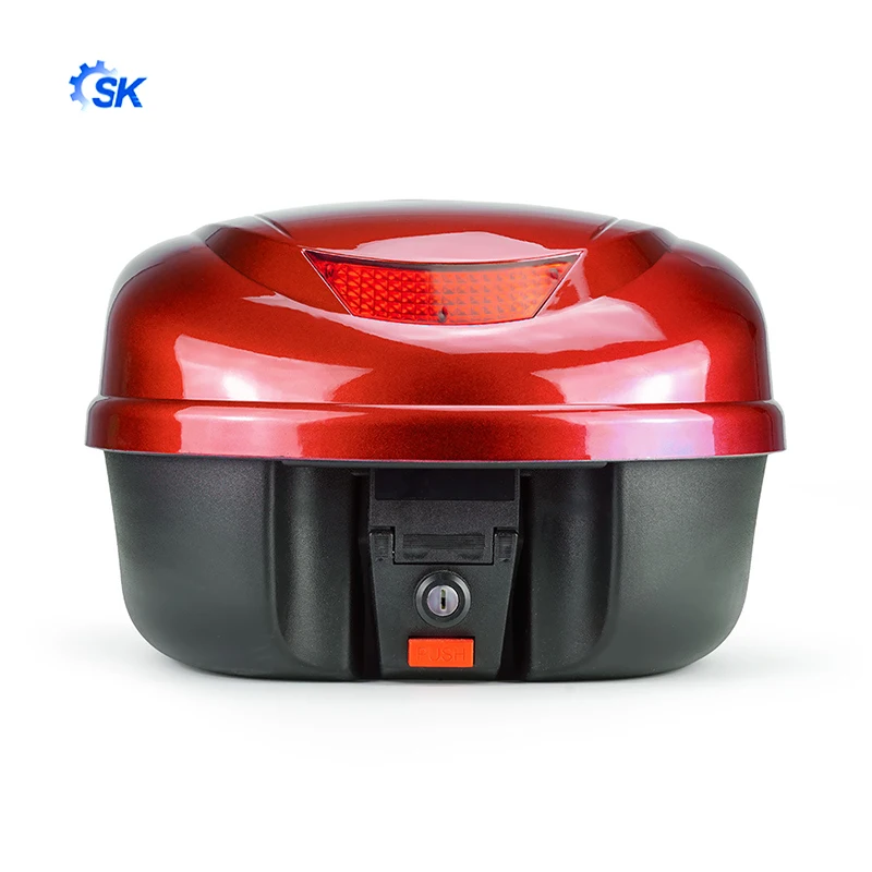 Hot-selling high-quality scooter electric car trunk yellow paint storage toolbox trunk quick release base