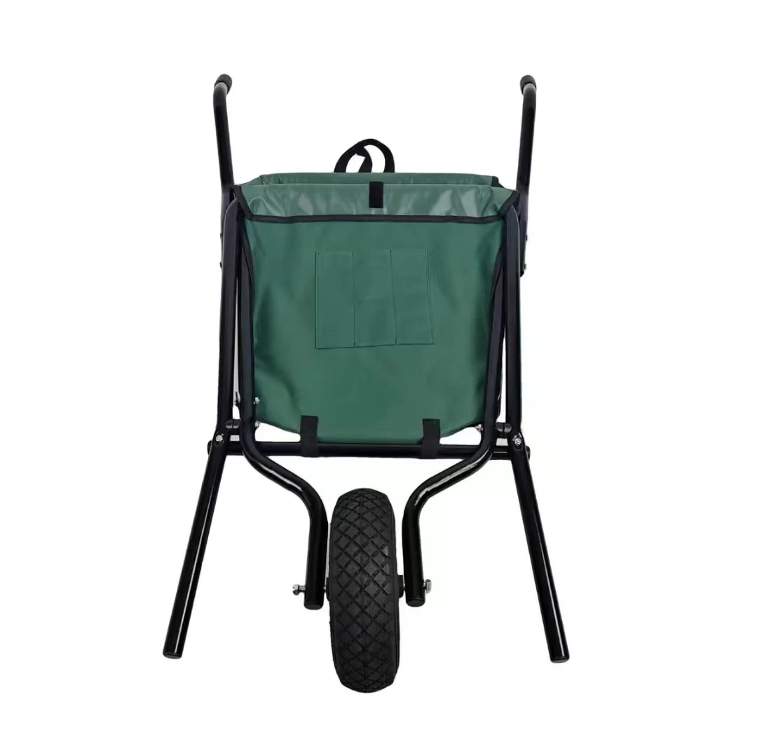 outdoor large-capacity portable Folding Fabric Wheelbarrow