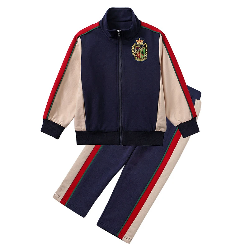 Tops Design High Quality Super Soft Tracksuit Gym Boys Clothes Football KidsTracksuit Sets
