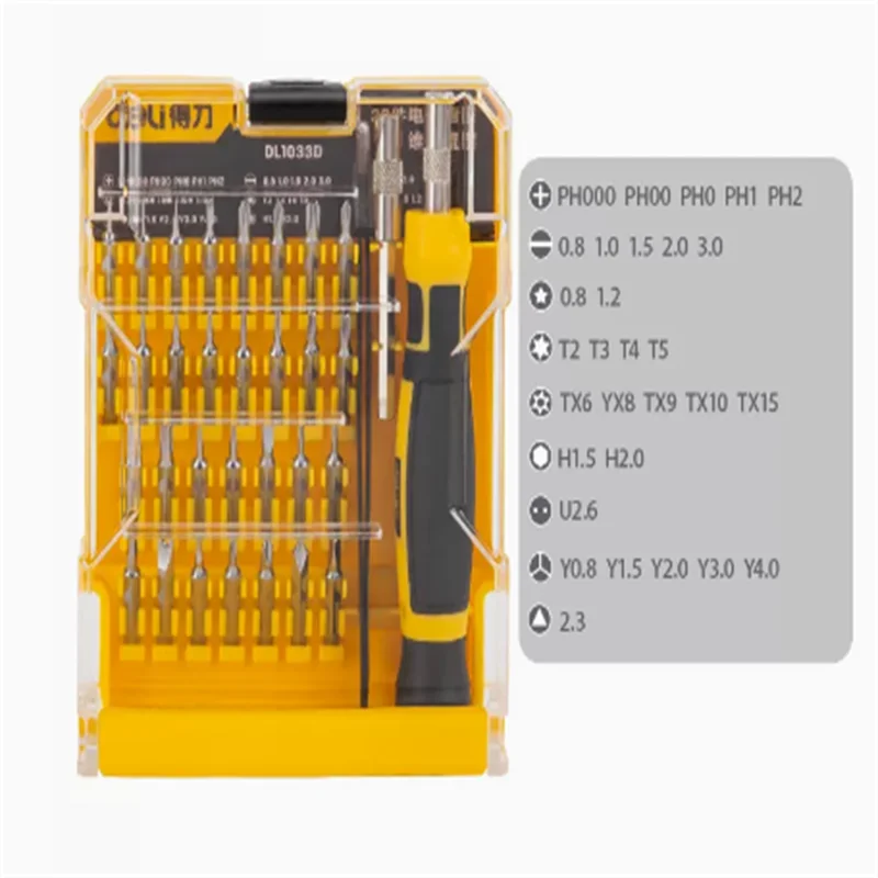 High quality DL3545 Tool Precision Screwdriver Sets #45PCS/SET Home Multifunction Electrician Repair Plum Triangle Driver