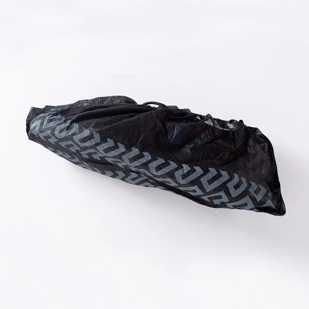 Non woven plastic pp pe black protection shoe covers cpe waterproof medical anti slip disposable shoe cover