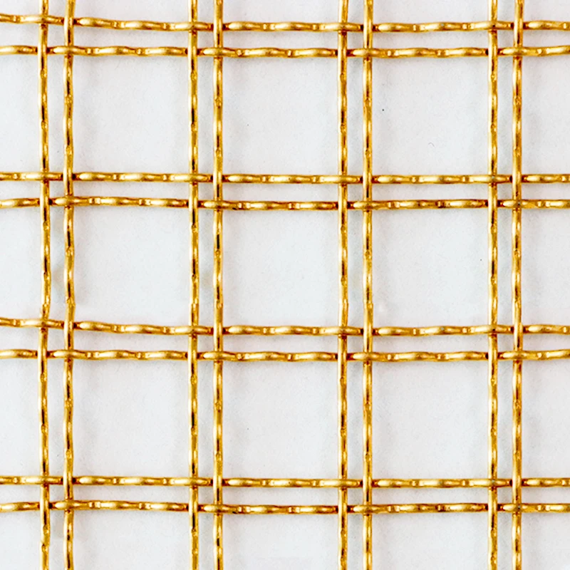 Customized Color Brass Stainless Steel Wire Decorative Mesh Metal Mesh for Furniture and Cabinet Door