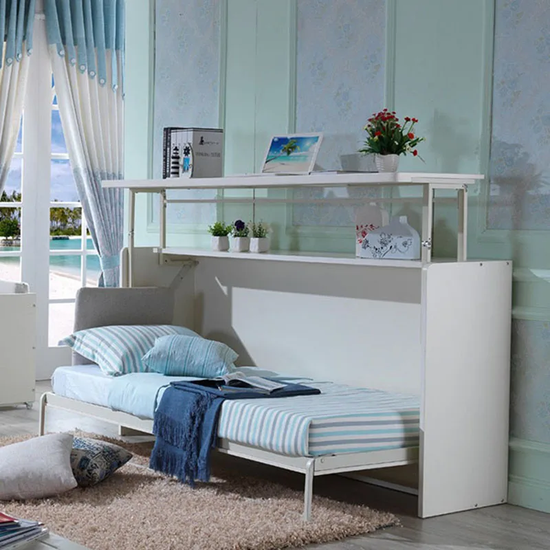 Factory direct sale new design modern simple comfortable and  space saving folding  bed sturdy murphy bed