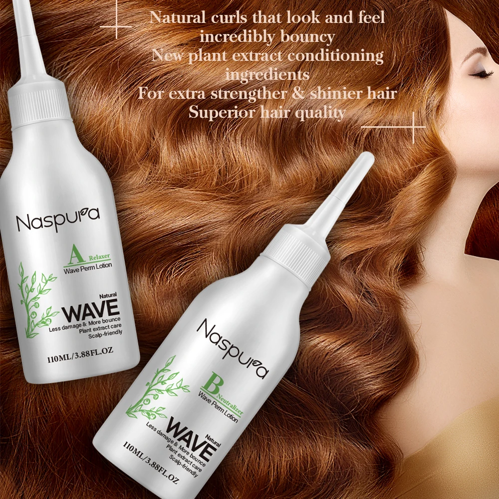 Naspura hair cosmetic products permanent relaxer neutralizer wave perm lotion