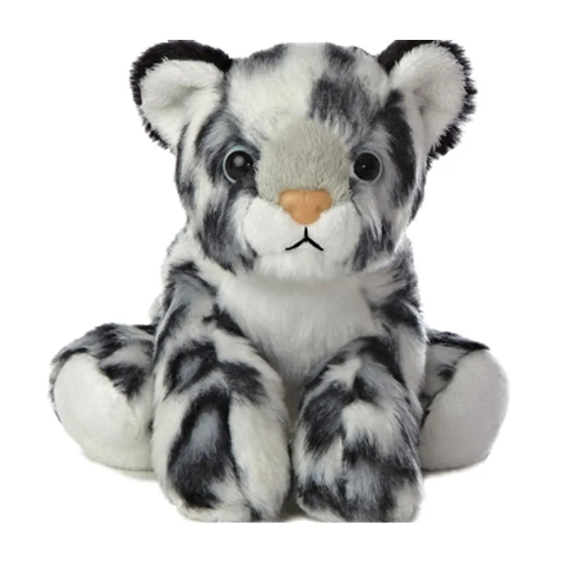 2025 Hot Sale Cute Soft Stuffed Animals 20CM Plush Toy Tiger /Snow Leopard/ Rhino/Elephant Logo Custom Plush Toys