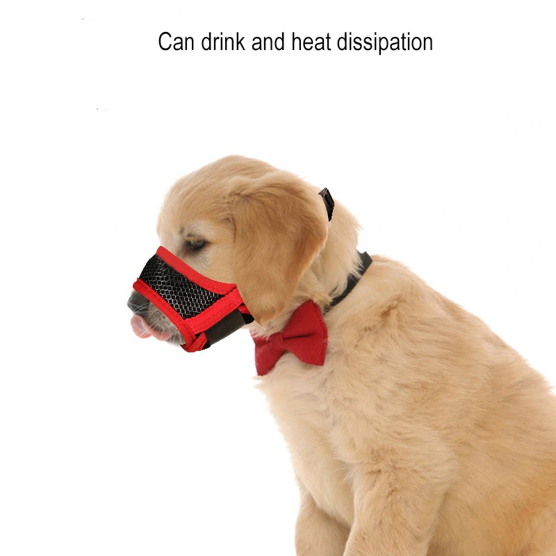 Best sell Dog Muzzle Nylon Soft Muzzle Anti-Biting Barking Secure Mesh Breathable Pets Muzzle for Small Medium Large Dogs
