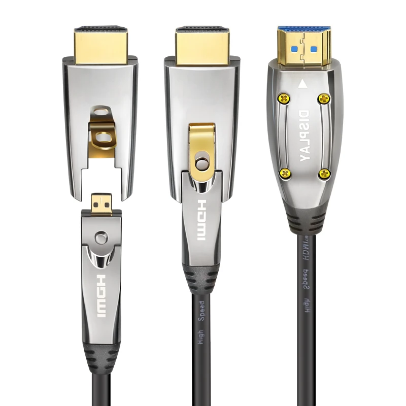 
HDMI Type A-D Convert Cable Fiber Optical AOC HDMI Cable 25m Suport 4K/60Hz YUV 4:4:4 