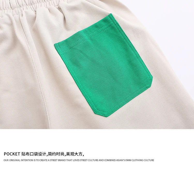 New style 100% cotton mens gym sweat shorts custom logo patch running cargo shorts for men