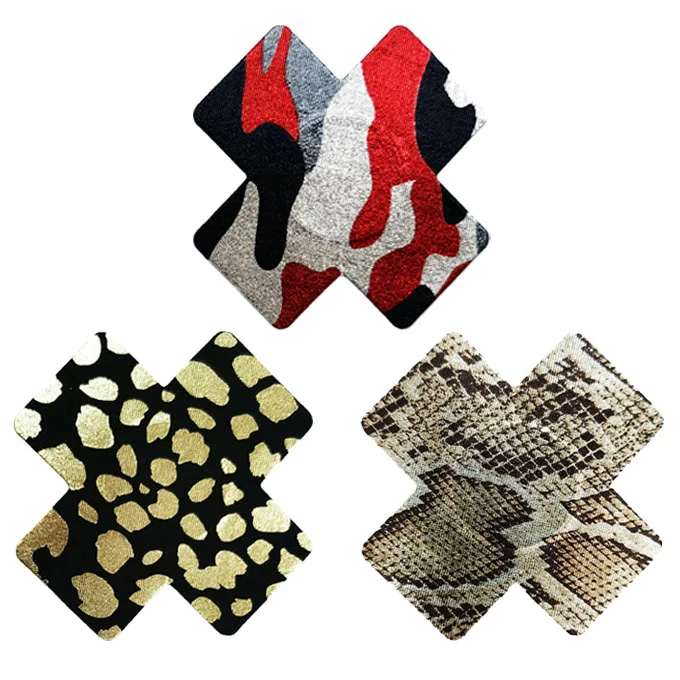Factory Prices Breast Stickers Disposable Cross Breathable Fabric Sexy Women Sticky Nipple Cover Pasties for Party