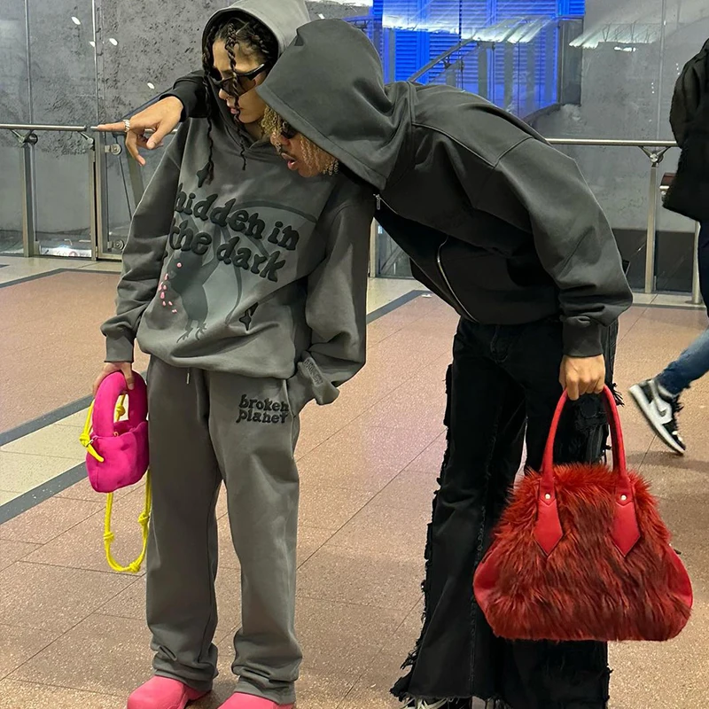 Pullover Heavyweight Cotton Sweatshirt Manufacturer Hoodie Men factory Custom logo French Terry 3d puff print Oversized Hoodies