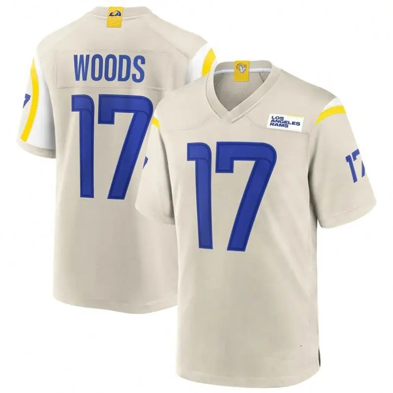High quality N FL Los Angeles Ram football jersey breathable polyester quick-drying football jersey