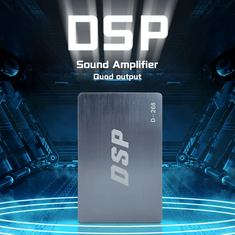 Laesd Dsp автомобильный процессор аудио усилитель мощности 4 канала Автомобильные усилители цифровой