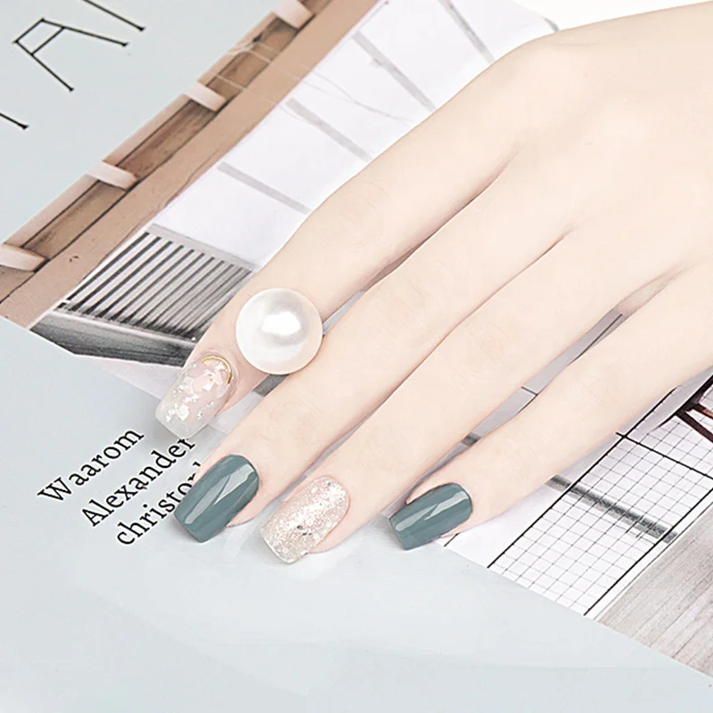 China Factory Manufacturer Nail Stickers Gel Nail Strips Solid Color Nail Wraps Chic Nude