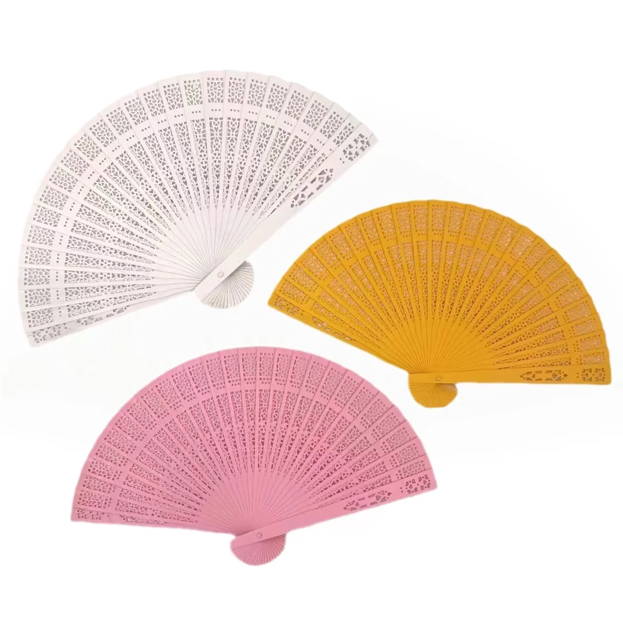 BSBH Bamboo Engraved Logo Hand Fan Gift Bag Wedding Party Favors Wedding Return Promotion Gift Bamboo Hand Fan