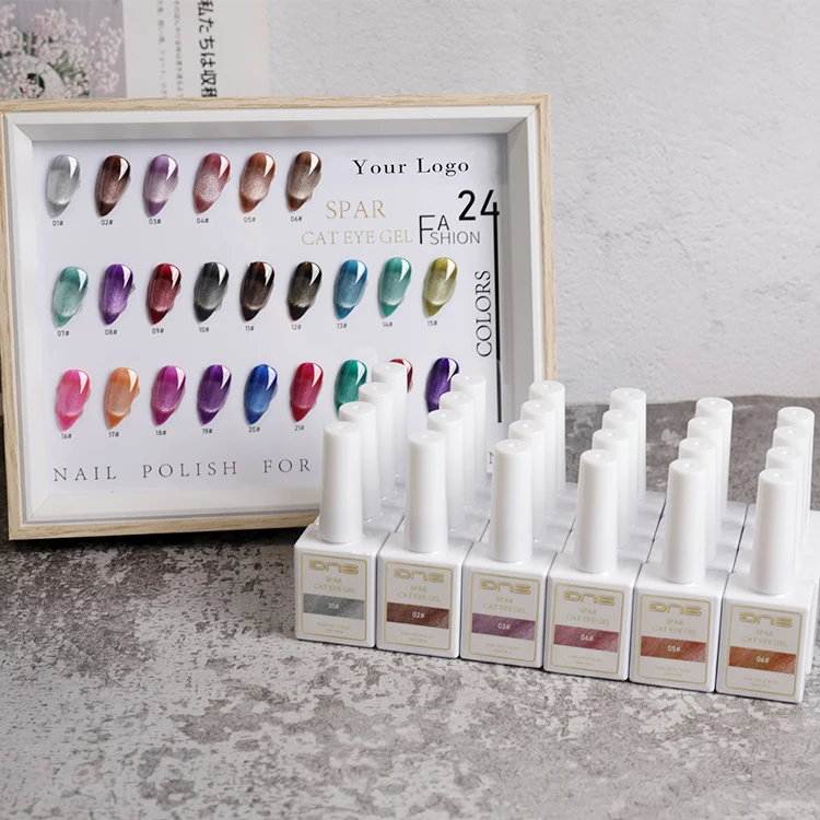 HG OEM/ODM cat eye nail bar gel polish top lid color with  color chart display book