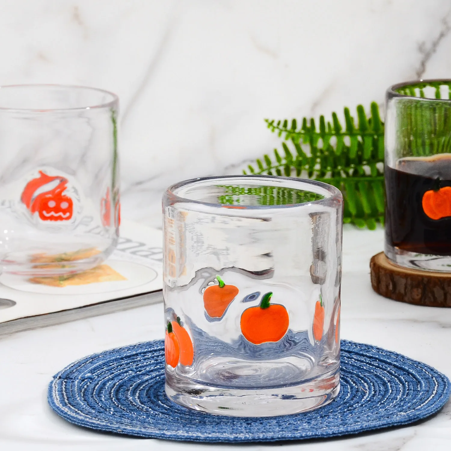 Creative 14oz Eco-friendly Custom Handmade  Glass Craft Borosilicate Beer Heat Resistant Wine  Glass Cup