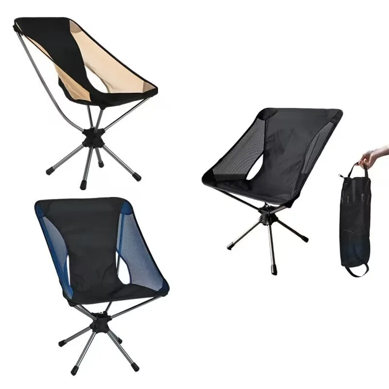 Jukaiwtec 360° Rotary Moon Chair Aluminum Camping Moon Chair Durable Portable Outdoor Modern Design Customizable Logo